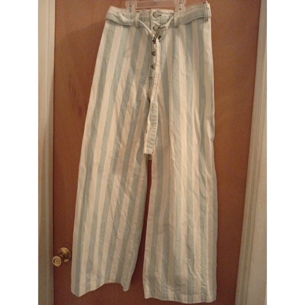 Boyish by Her branded blue and white wide leg jeans size 27